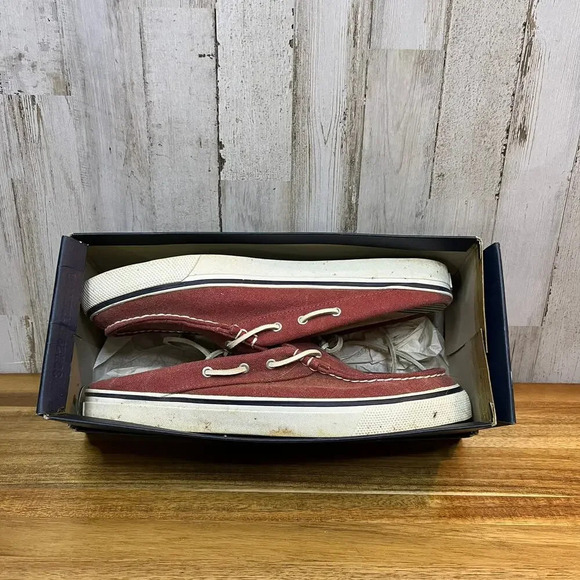 Vintage Sperry Top-Sider Women's Size 10M Bahama Clog Saltwater Red Slip-On Shoe - Picture 1 of 9